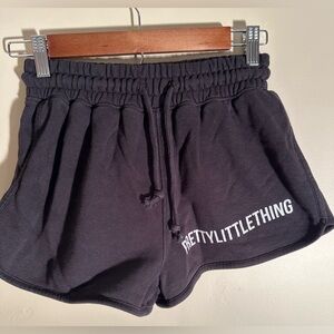 PrettyLittleThing Black Athletic Shorts